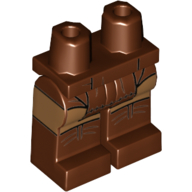 Hips and Reddish Brown Legs with Loincloth, Medium Nougat Thighs Rotbraun