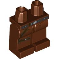 Hips and Reddish Brown Legs with Dark Brown Belt, Straps print Reddish Brown