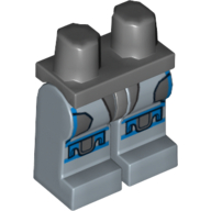 Hips and Sand Blue Legs with Pre Vizsla Armor Print Dark Bluish Gray