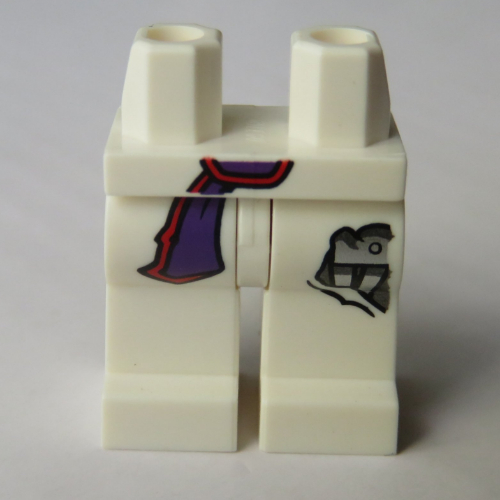 Hips and White Legs with Dark Purple Sash, Robotic Parts Weiß