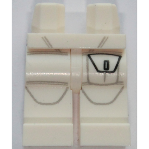Hips and White Legs with Left Leg Pocket for 2015 Character Encyclopedia - Boba Fett White