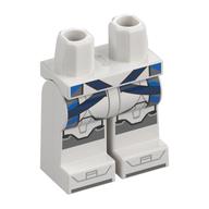 Hips and White Legs with Arc Trooper Armor, Blue Markings, Dark Blue Straps print White