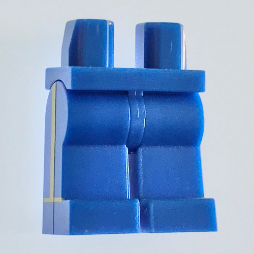 Hips and Blue Legs with Gold Vertical and Horizontal Stripe on Sides Print (Toy Soldier) Blau