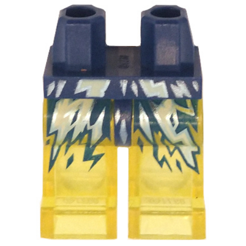 Hips and Trans-Yellow Legs with Azure, Yellow, Dark Blue Lightning print Dark Blue