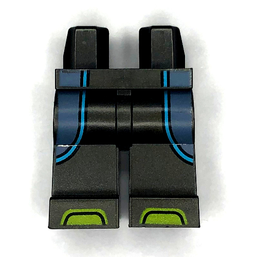 Hips and Pearl Titanium Legs with Sand Blue Robe, Medium Azure Trim, Lime Toes print Perltitan