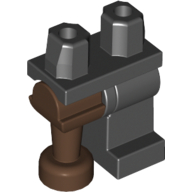 Left Leg, Brown Pirate Peg Leg, and Black Hips Schwarz