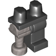 Left Leg, Flat Silver Pirate Peg Leg, and Black Hips Black