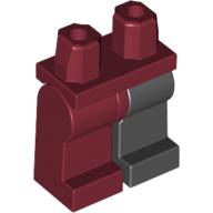 Hips and Black Left Leg, Dark Red Right Leg [Plain] Dunkelrot