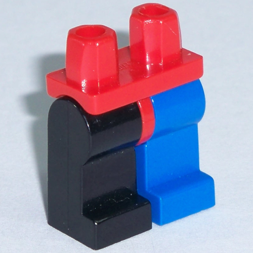 Hips and Blue Left Leg, Black Right Leg [Plain] Red