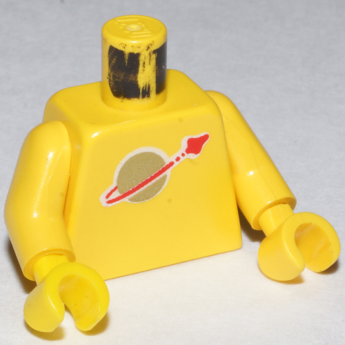 Torso Classic Space Logo Print, Yellow Arms and Hands Gelb