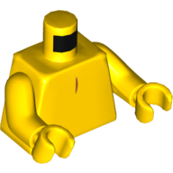 Torso, Tail and Line on Chest / Tail print (Tweety), Yellow Arms and Hands Gelb