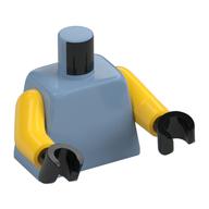Torso, Yellow Arms, Black Hands [Plain] Sandblau