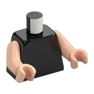 Torso, Light Nougat Arms and Hands [Plain] Schwarz