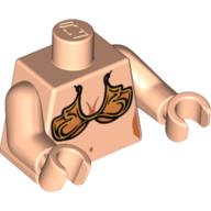 Torso Gold Bikini Print (Princess Leia Slave), Light Nougat Arms and Hands Hellnougat