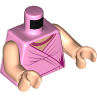 Torso Dress with Light Nougat Neck, and Necklace Print, Light Arms and Hands Leuchtrosa