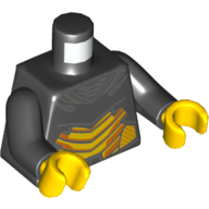 Torso Armour, Yellow Plating Print, Black Arms, Yellow Hands Schwarz