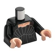 Torso, Dress, Silver Decorations, Light Nougat Chest print, Black Arms, Light Nougat Hands Schwarz
