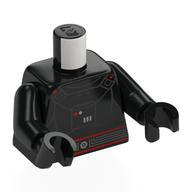 Torso, Dark Trooper Armor, Red Lines print, Black Arms and Hands Schwarz