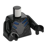 Torso, Silver/Dark Blue Armor print, Black Arms and Hands Black