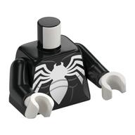 Torso, White Spider print, Black Arms, White Hands Black