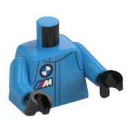 Torso, Racing Suit, BMW Logo, 'M' print, Dark Azure, Black Hands in 