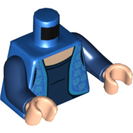 Torso Vest, Bright Light Blue Trim, Roses, Dark Blue Undershirt Print, Dark Blue Arms, Light Nougat Hands Blau