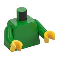 Torso, Bright Green Arms, Yellow Hands [Plain] Hellgrün