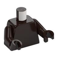 Torso, Dark Brown Arms and Hands [Plain] Dark Brown