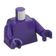 Torso, Dark Purple Arms and Hands [Plain] Dunkellila