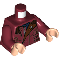 Torso Jacket, Dark Blue Shirt Print, Dark Red Arms, Light Nougat Hands Dark Red