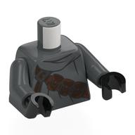 Torso, Jawa Cloak, Dark Brown Strap over Right Shoulder print Dark Bluish Gray Arms, Black Hands Dunkelblaugrau