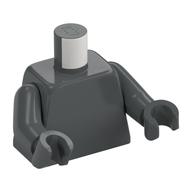 Torso, Dark Bluish Gray Arms and Hands [Plain] Dunkelblaugrau