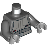 Torso Vest, Light Bluish Gray, over Jacket, Belt Print, Dark Bluish Gray Arms, Light Bluish Gray Hands Dunkelblaugrau