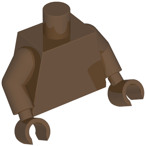 Torso, Brown Arms, Brown Hands [Plain] Brown