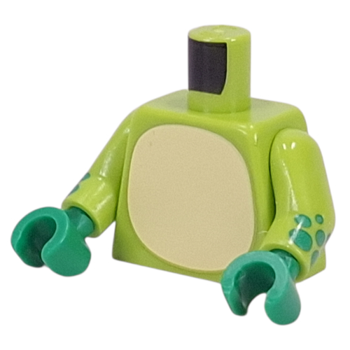 Torso, Yellowish Green Belly print, Lime Arms, Green Hands Limette