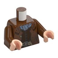 Torso, Jacket, Dark Brown Vest, Sand Blue Scarf, Dark Tan Belt print, Reddish Brown Arms, Light Nougat Hands Rotbraun