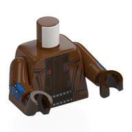Torso, Jacket, Blue Gauntlets, Dark Brown Vest, Ammunition Belt print, Reddish Brown Arms, Dark Brown Hands Reddish Brown