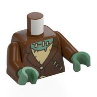 Torso, Jacket, Stiches, Tan Shirt, Sand Green Chest, Scar print, Reddish Brown Arms, Sand Green Hands Reddish Brown