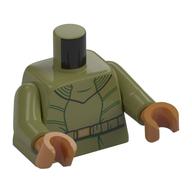Torso, Hoody, Black Belt, Dark Green Trim print, Olive Green Arms, Medium Nougat Hands Olivgrün
