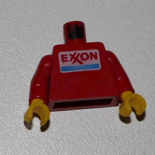 Torso Exxon Logo Print, Red Arms, Yellow Hands Rot