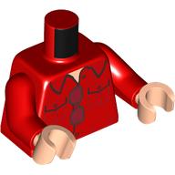 Torso, Shirt, Sunglasses print, Red Arms, Light Nougat Hands Rot