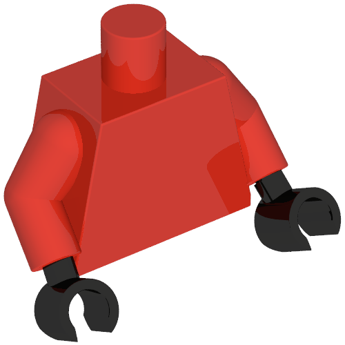 Torso, Red Arms, Black Hands [Plain] Rot