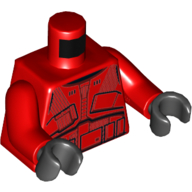 Torso Armor, Sith Trooper Print, Red Arms, Black Hands Red