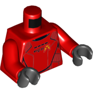 Torso Armor, Sith Jet Trooper Print, Red Arms, Black Hands Rot