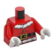 Torso Jacket, White Fur Trim, Dark Red Creases, Black Belt Print (Santa), Red Arms, White Hands Rot