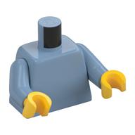 Torso, Sand Blue Arms, Yellow Hands [Plain] Sand Blue