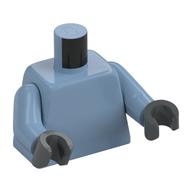 Torso, Sand Blue Arms, Dark Bluish Gray Hands [Plain] Sand Blue