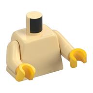 Torso, Tan Arms, Yellow Hands [Plain] Beige