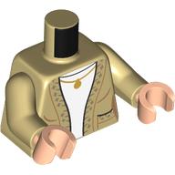 Torso, Sweater, White Shirt, Gold necklace print, Tan Arms, Light Nougat Arms Tan