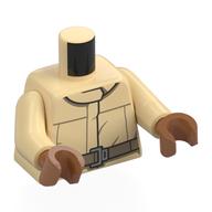 Torso, Rebel Coverall, Dark Tan Belt print, Tan Arms, Sienna Brown Hands Beige